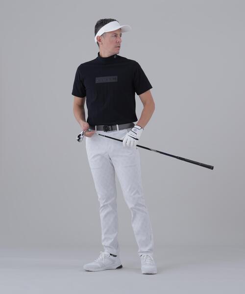 St ANDREWS(セントアンドリュース)の「【St ANDREWS】【吸水速乾】サッカーストライプ半袖ハイネックカットソー (MENS)(Tシャツ/カットソー・メンズ・ブラック/ホワイト/ベージュ・M/LL/L)」の5枚目の写真