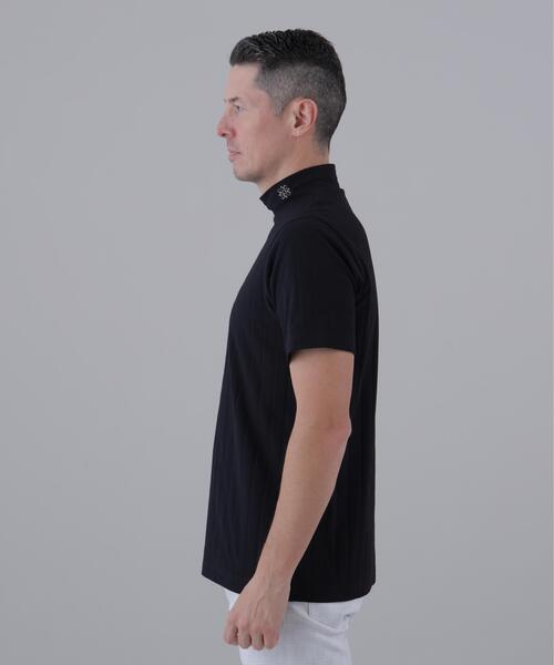St ANDREWS(セントアンドリュース)の「【St ANDREWS】【吸水速乾】サッカーストライプ半袖ハイネックカットソー (MENS)(Tシャツ/カットソー・メンズ・ブラック/ホワイト/ベージュ・M/LL/L)」の6枚目の写真