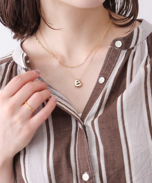 Bou Jeloud(ブージュルード)の「ドロップトップ2連ネックレス(ネックレス・レディース・ゴールド/シルバー・ONESIZE)」の10枚目の写真