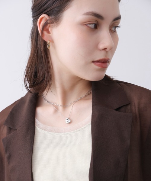 Bou Jeloud(ブージュルード)の「ドロップトップ2連ネックレス(ネックレス・レディース・ゴールド/シルバー・ONESIZE)」の4枚目の写真