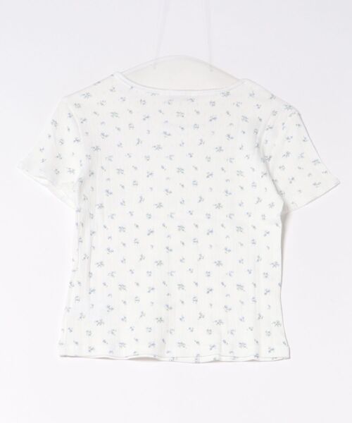 flower（フラワー）の「プチブルームティーズ（Tシャツ/カットソー・レディース・ホワイト/グレー・FREE）」の3枚目の写真