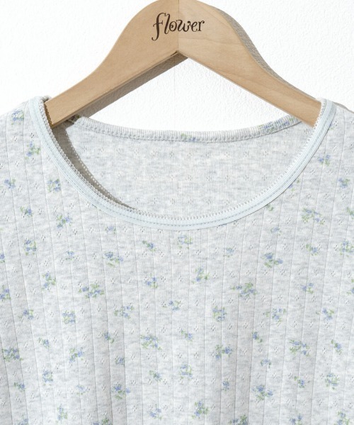 flower（フラワー）の「プチブルームティーズ（Tシャツ/カットソー・レディース・ホワイト/グレー・FREE）」の20枚目の写真