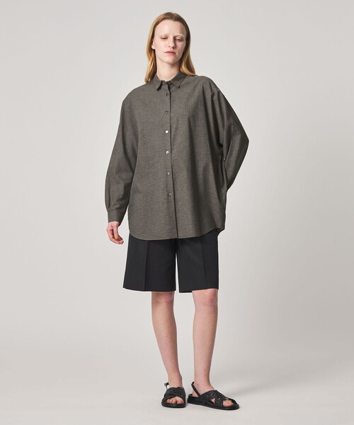 Steven Alan(スティーブンアラン)の「<Steven Alan>メランジ コットン ドルマン スリーブ シャツ(シャツ/ブラウス・レディース・ダークグレー/ベージュ・S/M)」の3枚目の写真