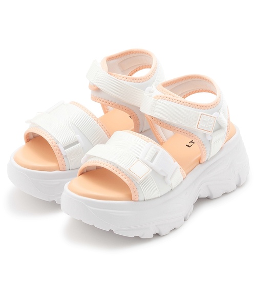 LOVETOXIC(ラブトキシック)の「【LTXC】厚底スポーツサンダル(サンダル・キッズ・アイボリー/オレンジ/ブラック・23-23.5cm/24-24.5cm/22-22.5)」の8枚目の写真