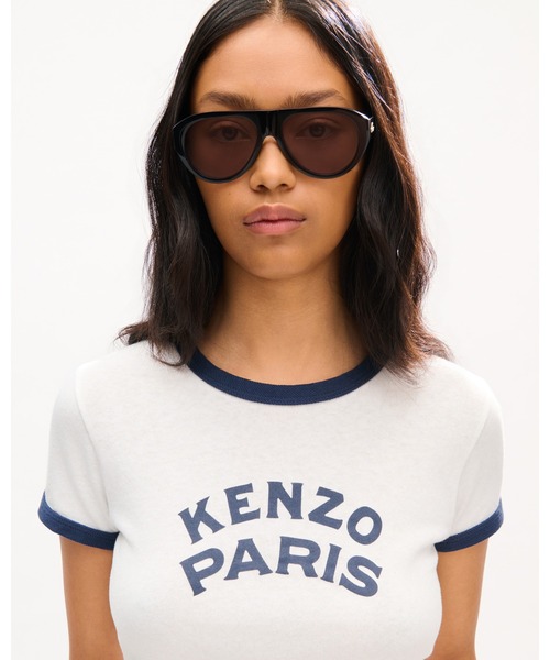 KENZO(ケンゾー)の「'KENZO Paris Emblem' スモール フィット Tシャツ イン コットン(Tシャツ/カットソー・レディース・ホワイト系その他・X-SMALL/SMALL/MEDIUM)」の3枚目の写真