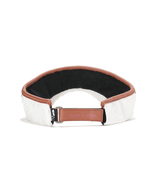 MARK & LONA(マークアンドロナ)の「Imperial Cut Jacquard Visor | MEN and WOMEN(サンバイザー・メンズ・ホワイト/ブラック/ネイビー・FREE)」の6枚目の写真