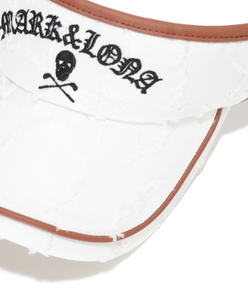 MARK & LONA(マークアンドロナ)の「Imperial Cut Jacquard Visor | MEN and WOMEN(サンバイザー・メンズ・ホワイト/ブラック/ネイビー・FREE)」の7枚目の写真