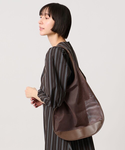 ORSETTO（オルセット）の「＜ORSETTO＞メッシュ コンビ バッグ（ショルダーバッグ・レディース・ブラック/ブラウン系・FREE）」の2枚目の写真