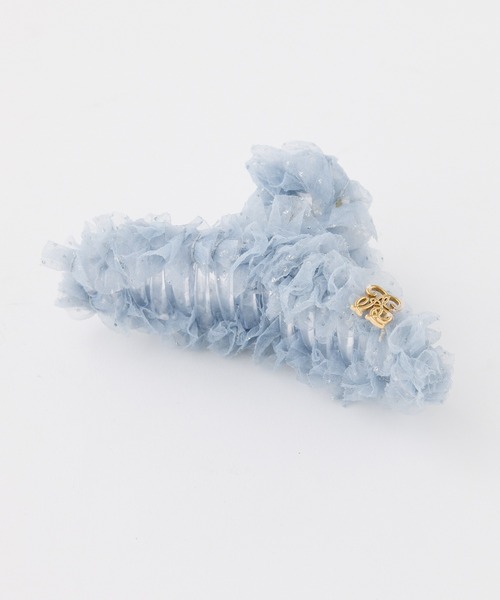 one after another NICE CLAUP(ワンアフターアナザーナイスクラップ)の「【Tulle Collection】チュールヘアクリップ(ヘアピン・レディース・アイボリー/サックスブルー/ピンク・FREE)」の2枚目の写真