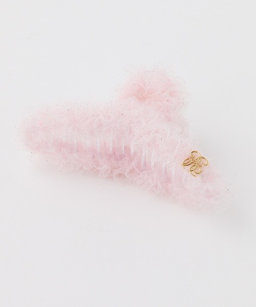 one after another NICE CLAUP(ワンアフターアナザーナイスクラップ)の「【Tulle Collection】チュールヘアクリップ(ヘアピン・レディース・アイボリー/サックスブルー/ピンク・FREE)」の3枚目の写真