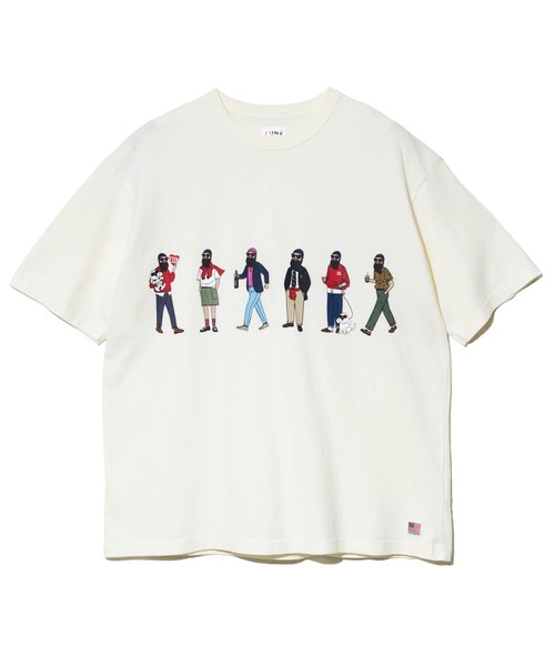 go slow caravan(ゴースローキャラバン)の「modem design/モデムデザイン USATee -色々おじさん-(Tシャツ/カットソー・メンズ・オリーブ/ナチュラル・LARGE/X-LARGE/MEDIUM)」の11枚目の写真