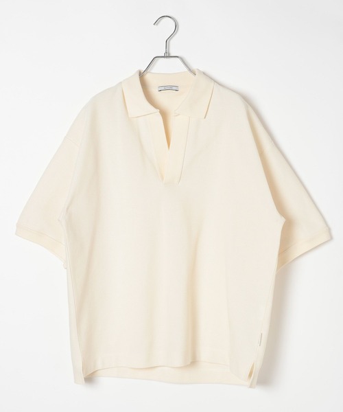 BAYFLOW(ベイフロー)の「スキッパーポロシャツ(Tシャツ/カットソー・メンズ・アイボリー/ブラック・LARGE/MEDIUM)」の20枚目の写真