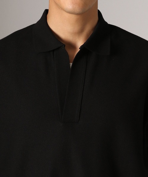 BAYFLOW(ベイフロー)の「スキッパーポロシャツ(Tシャツ/カットソー・メンズ・アイボリー/ブラック・LARGE/MEDIUM)」の11枚目の写真