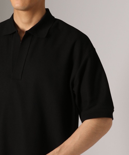 BAYFLOW(ベイフロー)の「スキッパーポロシャツ(Tシャツ/カットソー・メンズ・アイボリー/ブラック・LARGE/MEDIUM)」の12枚目の写真