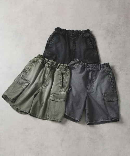 JOURNAL STANDARD J.S HOMESTEAD(ジャーナルスタンダードホームステッド)の「J.S.Homestead / カーゴ ショーツ(その他パンツ・メンズ・グレー/ブラック/カーキ・MEDIUM/LARGE)」の4枚目の写真