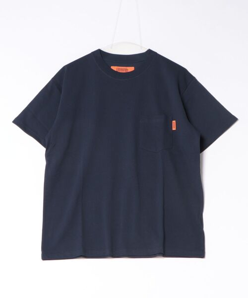 UNIVERSAL OVERALL(ユニバーサルオーバーオール)の「【UNIVERSAL OVERALL】BARBER SHOP S/ST U2613219G-C(Tシャツ/カットソー・レディース・ホワイト/ネイビー・XL/L/M/S)」の2枚目の写真