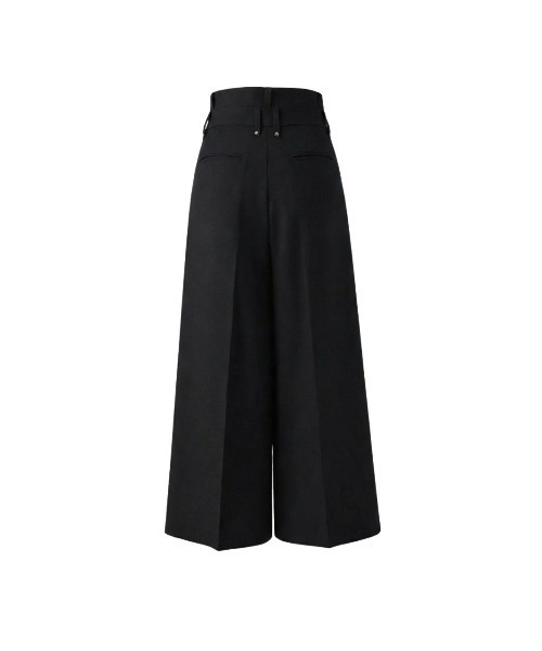 TAJEN:T(タジェント)の「【TAJEN:T】DOUBLE WAIST WIDE SLACKS/ダブルウエストワイドスラックス(スラックス・レディース・グレー/ブラック・2/1)」の11枚目の写真