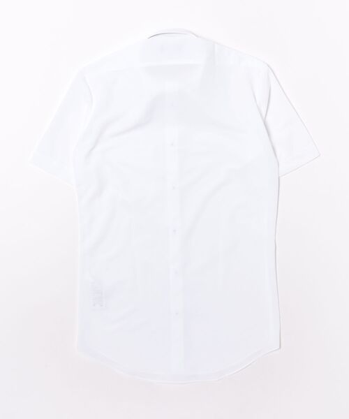 TAKA-Q(タカキュー)の「ワイシャツ メンズ ストレッチ 吸水速乾 ノンアイロン ボタンダウン 半袖 ビジネス ドレス NEWスタンダードフィット(ビジネスシャツ・メンズ・ホワイト・S/MEDIUM/LARGE/X-LARGE/3L)」の3枚目の写真