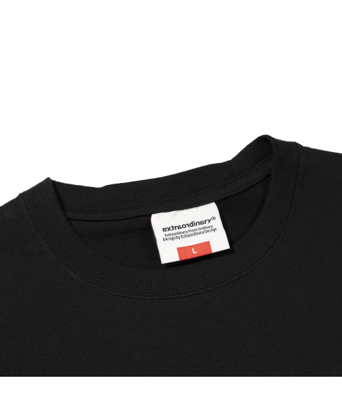 EXTRAORDINARY(エクストラオーディナリー)の「ヘビーコットン GENIUS TEE ブラック(Tシャツ/カットソー・メンズ・その他・LARGE/MEDIUM/X-LARGE)」の3枚目の写真