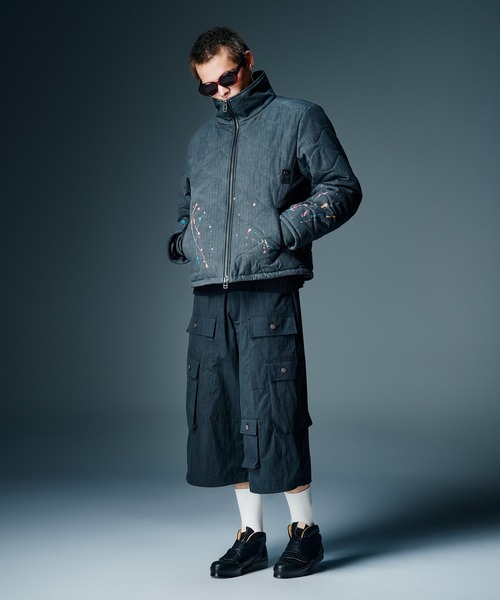 glamb（グラム）の「Asymmetry Cropped Cargo Pants / アシンメトリークロップドカーゴパンツ（カーゴパンツ・メンズ・ブラック/カーキ・S/M/L）」の6枚目の写真