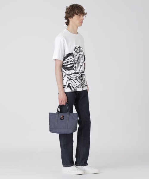 BLACK LABEL CRESTBRIDGE(ブラックレーベル・クレストブリッジ)の「【一部店舗限定】クレストブリッジチェックベアワッペンドライバーズトート(トートバッグ・メンズ・オフホワイト/ネイビー・FREE)」の10枚目の写真