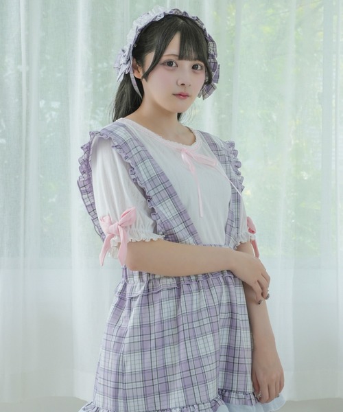 kutir（クティール）の「【クティールとレトロ】 袖リボンカットソー（Tシャツ/カットソー・レディース・オフホワイト/アイボリー/ピンク/グリーン/ホワイト系その他・FREE）」の20枚目の写真