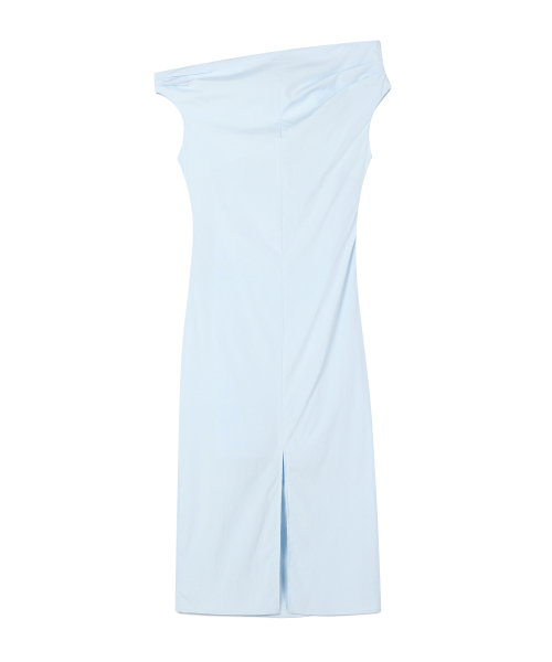 REORG(リオルグ)の「WA UNBALANCED DRAPE SLEEVELESS OPS SKY BLUE(ワンピース・レディース・その他・SMALL/MEDIUM)」の5枚目の写真
