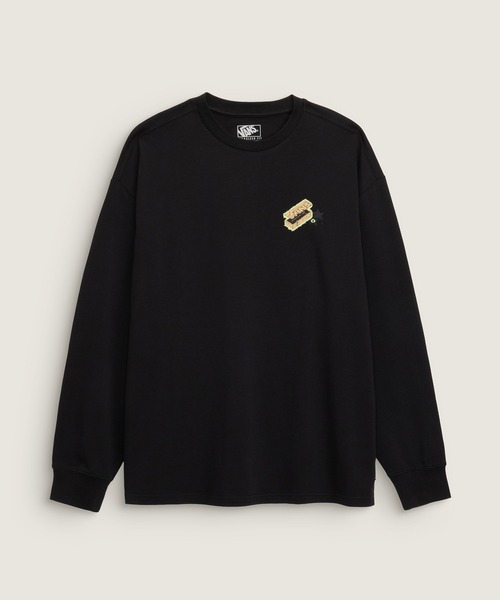 VANS(バンズ)の「SOON.EASY Tシャツ / SOON EASY LS TEE Black VN000VNFBLK1(Tシャツ/カットソー・メンズ・ブラック・X-LARGE/MEDIUM/LARGE/SMALL)」の2枚目の写真