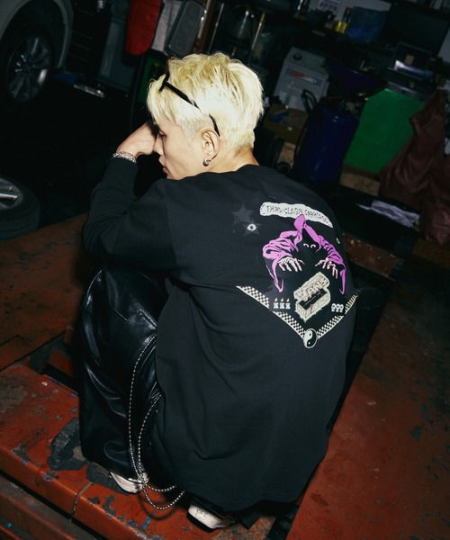 VANS(バンズ)の「SOON.EASY Tシャツ / SOON EASY LS TEE Black VN000VNFBLK1(Tシャツ/カットソー・メンズ・ブラック・X-LARGE/MEDIUM/LARGE/SMALL)」の6枚目の写真