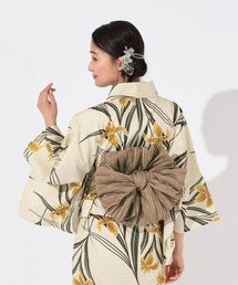 レディースの浴衣（イエロー/黄色系・花柄・ボタニカル柄