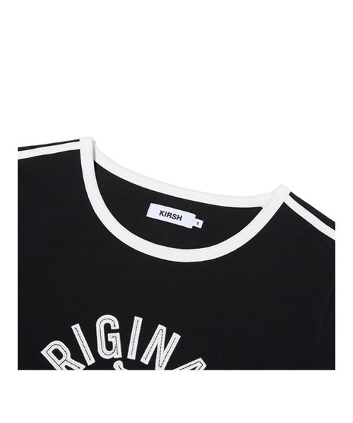KIRSH（キルシー）の「アーチチェリー配色アップリケTシャツ[ブラック]（Tシャツ/カットソー・レディース・その他・MEDIUM/SMALL）」の3枚目の写真