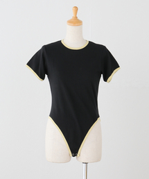 fifi collection フィフィコレクション Trim sheer SS TEE mix gray 25
