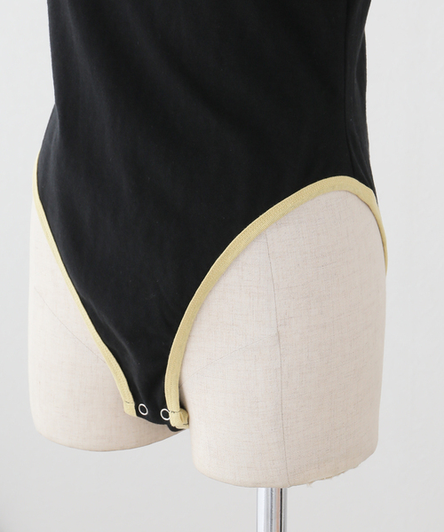 IENA LA BOUCLE(イエナラブークル)の「fifi collection フィフィコレクション piping body suit 24-01(Tシャツ/カットソー・レディース・ブラック系その他・FREE)」の6枚目の写真