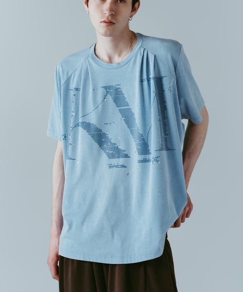 Knuth Marf(クヌースマーフ)の「【Knuth Marf】tuck detail oversized tee(Tシャツ/カットソー・レディース・ブラウン/ブラック/ブルー・FREE)」の18枚目の写真