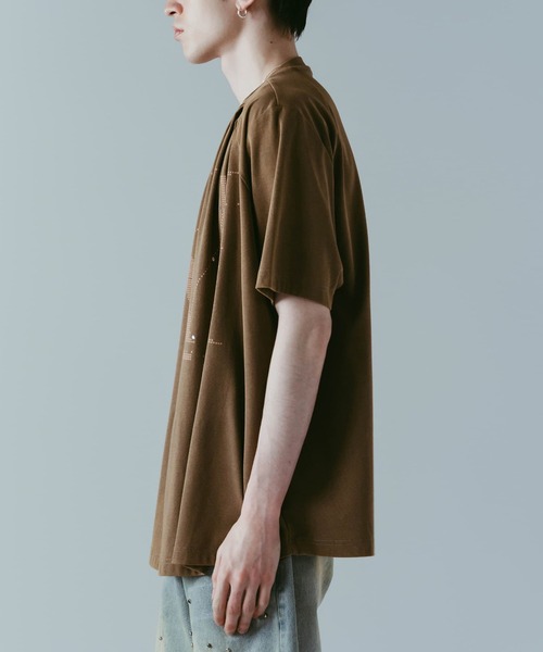 Knuth Marf(クヌースマーフ)の「【Knuth Marf】tuck detail oversized tee(Tシャツ/カットソー・レディース・ブラウン/ブラック/ブルー・FREE)」の13枚目の写真