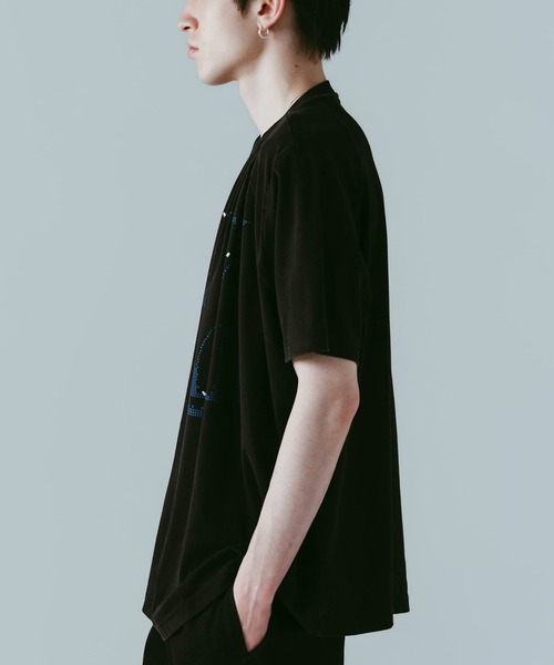 Knuth Marf(クヌースマーフ)の「【Knuth Marf】tuck detail oversized tee(Tシャツ/カットソー・レディース・ブラウン/ブラック/ブルー・FREE)」の8枚目の写真
