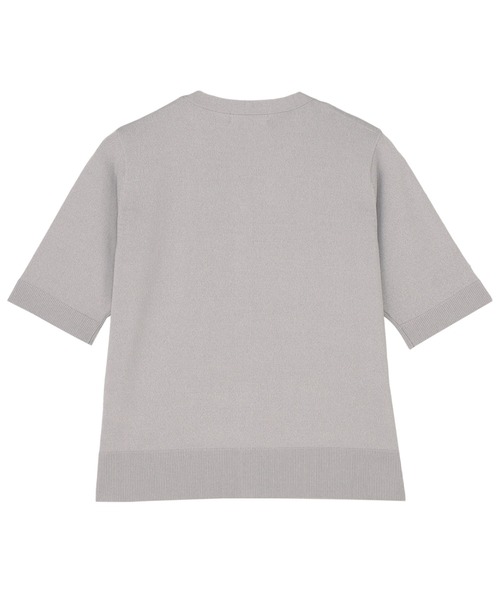 TOKYO SHIRTS(トウキョウシャツ)の「ドライレーヨン 半袖 Vネック カーディガン(カーディガン/ボレロ・レディース・ライトグレー・M/L/LL)」の2枚目の写真