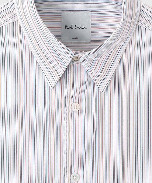 Paul Smith（ポールスミス）の「"Signature Stripe" 半袖シャツ / 263313 127Y（シャツ/ブラウス・メンズ・ホワイト系その他/マルチ・SMALL/MEDIUM/LARGE/X-LARGE/XX-LARGE）」の5枚目の写真