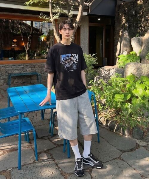 BASIC LABEL（ベーシックラベル）の「Yus Side Pintuck Wide Bermuda Shorts Pants 3 Color [BLST_2501]（その他パンツ・レディース・グレー/ブラック/オフホワイト・SMALL/MEDIUM/LARGE）」の8枚目の写真
