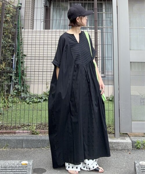notch.（ノッチ）の「［高身長さんサイズ有］【notch. by KR 】フロント刺繍スキッパーワンピース（ワンピース・レディース・ネイビー/オフホワイト/ライトブルー/ブラック・TM/M）」の12枚目の写真