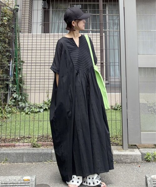 notch.（ノッチ）の「［高身長さんサイズ有］【notch. by KR 】フロント刺繍スキッパーワンピース（ワンピース・レディース・ネイビー/オフホワイト/ライトブルー/ブラック・TM/M）」の14枚目の写真