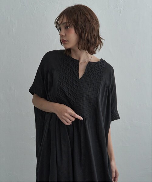 notch.（ノッチ）の「［高身長さんサイズ有］【notch. by KR 】フロント刺繍スキッパーワンピース（ワンピース・レディース・ネイビー/オフホワイト/ライトブルー/ブラック・TM/M）」の19枚目の写真