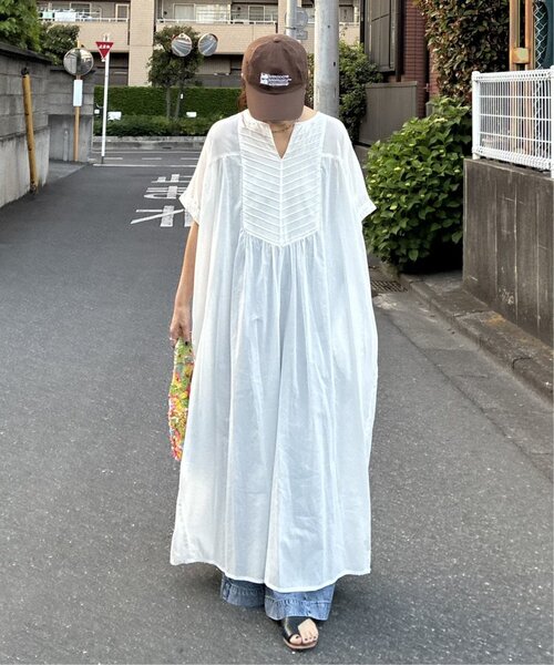 notch.（ノッチ）の「［高身長さんサイズ有］【notch. by KR 】フロント刺繍スキッパーワンピース（ワンピース・レディース・ネイビー/オフホワイト/ライトブルー/ブラック・TM/M）」の20枚目の写真