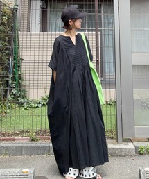 notch. | ［高身長さんサイズ有］【notch. by KR 】フロント刺繍スキッパーワンピース(ワンピース)