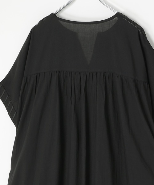 notch.（ノッチ）の「［高身長さんサイズ有］【notch. by KR 】フロント刺繍スキッパーワンピース（ワンピース・レディース・ネイビー/オフホワイト/ライトブルー/ブラック・TM/M）」の16枚目の写真