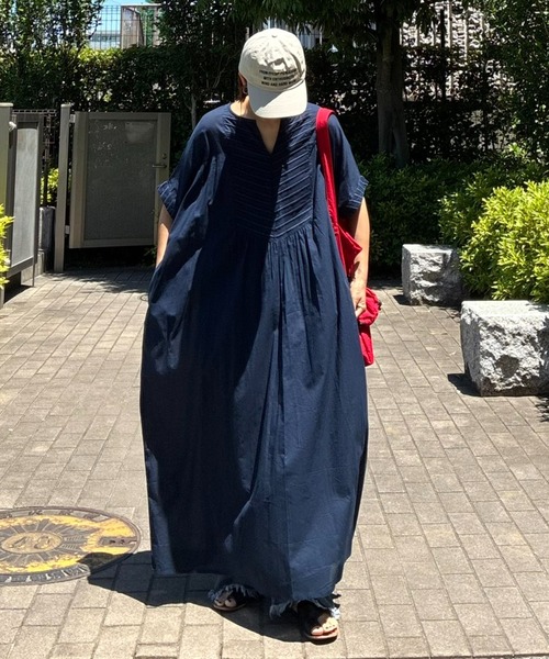 notch.（ノッチ）の「［高身長さんサイズ有］【notch. by KR 】フロント刺繍スキッパーワンピース（ワンピース・レディース・ネイビー/オフホワイト/ライトブルー/ブラック・TM/M）」の22枚目の写真