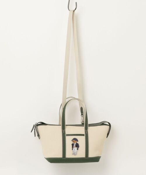 POLO RALPH LAUREN(ポロ ラルフ ローレン)の「Polo ベア キャンバス ミニ ショッパー トート(トートバッグ・レディース・ナチュラル・ONE)」の6枚目の写真