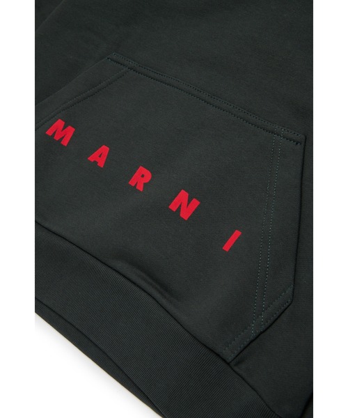 MARNI（マルニ）の「キッズ プルオーバーパーカー MARNI KID（パーカー・キッズ・チャコールグレー/ブラウン・14Y/12Y/10Y/8Y/4Y/6Y）」の5枚目の写真