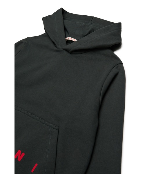 MARNI（マルニ）の「キッズ プルオーバーパーカー MARNI KID（パーカー・キッズ・チャコールグレー/ブラウン・14Y/12Y/10Y/8Y/4Y/6Y）」の4枚目の写真