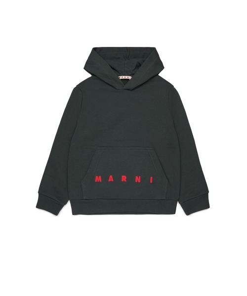 MARNI（マルニ）の「キッズ プルオーバーパーカー MARNI KID（パーカー・キッズ・チャコールグレー/ブラウン・14Y/12Y/10Y/8Y/4Y/6Y）」の6枚目の写真